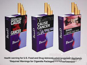 在香烟盒上实施图片警告会更好阻止吸烟